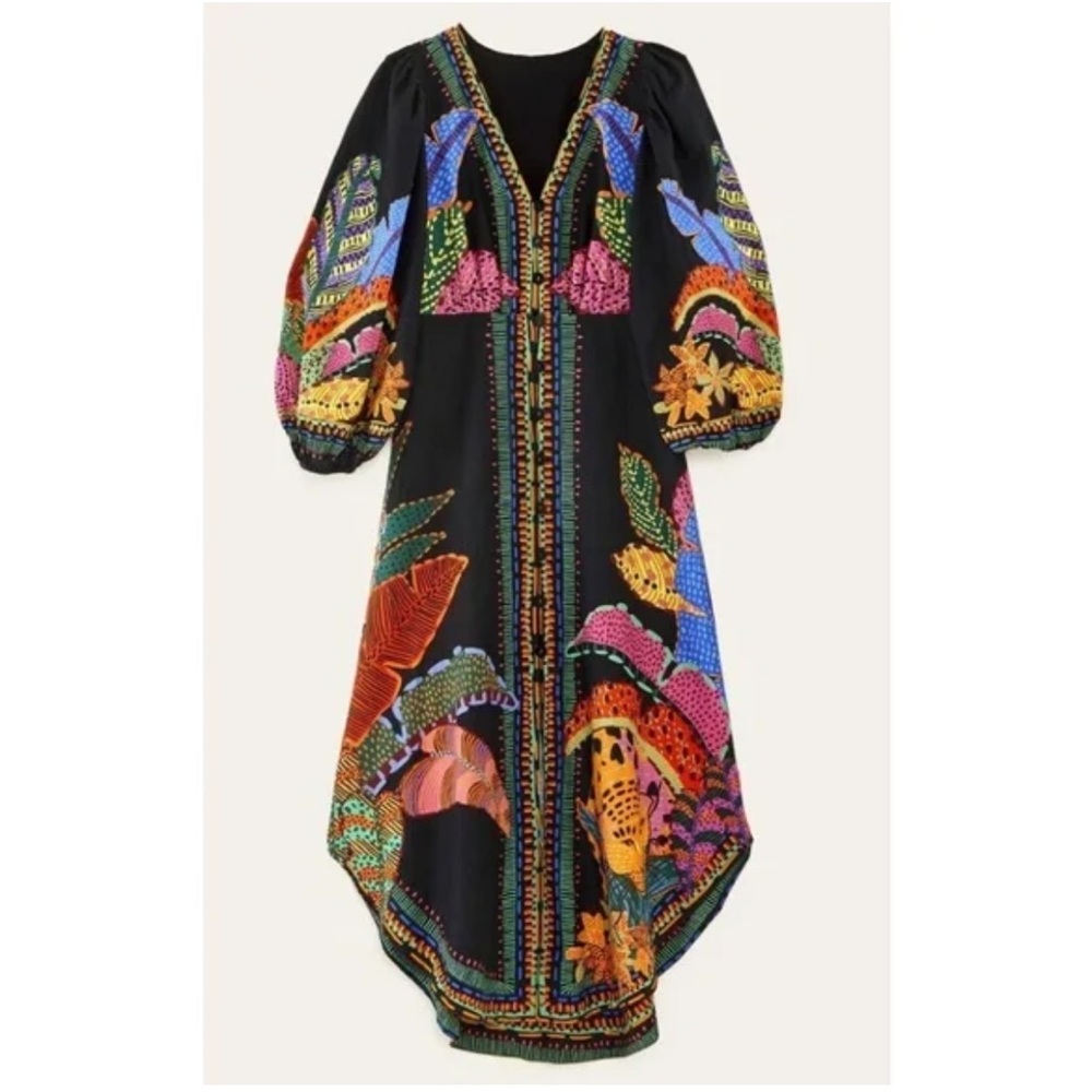 FARM Rio Multicolor High Low Dress - Picture 2 of 8